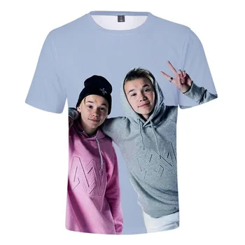 Hot Predaj Spevák Marcus&Martinus T-Shirt 3D Vytlačené Krátkym Rukávom Unisex Móda Bežné Hip Hop Harajuku Streetwear Top Oblečenie