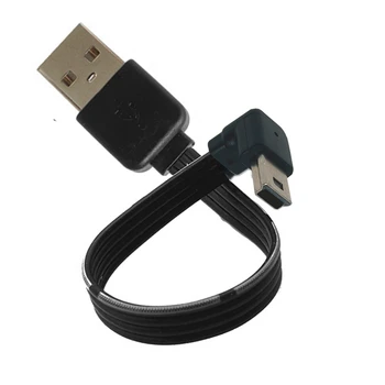 Mini USB2.0 5pin Muž UP & Down Uhle 90 Stupňov k USB 2.0 Muž 90 Stupňov Dátový Kábel Mini USB Plochý Kábel 0,1 m/0,2 m/0,5 m/1m
