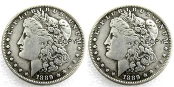 NÁS Mince 1889/1889 Dve Tváre UNC/Starý Farba Morgan Dolár kópie Mincí Silver Plated