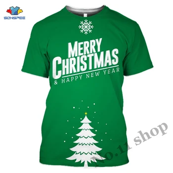 2021 Vianočné Človeka T shirt 3D Tlač Zábavné Cosplay Santa Claus Módne Oblečenie Vianočné Dovolenku Tričko Nadrozmerné Nový Rok Oblečenie