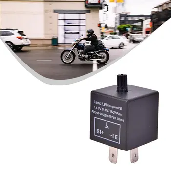 12V 24V 3-PIN Nastaviteľné LED Flasher Relé Zase Signálneho Svetla Blinker Pre Automobilový Motocykel Univerzálne príslušenstvo