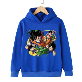 Goku Vegeta Hoodies Dragon Ball Z Hoodies Deti Baby Chlapci Oblečenie Japonskom Anime Kostým Deti Oblečenie Gohan Beerus Topy, Mikiny