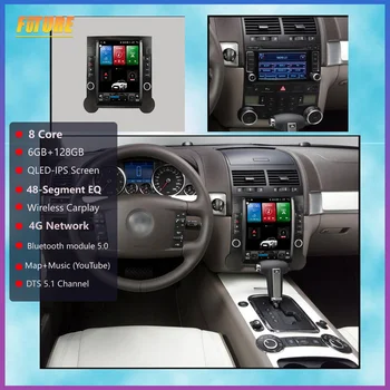 Pre Volkswagen Touareg 2003-2011 Tesla Obrazovke Android, 11 autorádia Stereo Auto Multimediálny Prehrávač, GPS Navigáciu Carplay Vedúci Jednotky 3