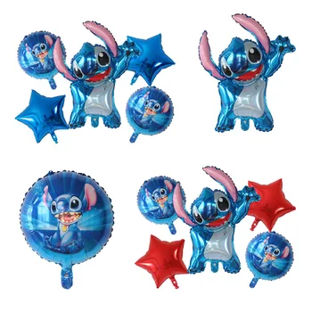 Nové Kreslené Lilo & Stitch Modrá Detí, Narodeniny, Party, Rodinné Dekorácie Hliníkové Balóny Dievča, Chlapec Steh Digitálne Balón Nastaviť