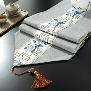 1PCS Nová Čínska Jedáleň Luxusné Coffe Stôl Runner Dekorácie Vlajka Obrad Zen Čaj Handričkou Umenie Ročníka, bytový Textil
