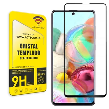 ACTECOM Protector de Pantalla Curvo kompatibilné con Samsung Galaxy A20e, Černoch, Cristal Vidrio Templado Premium, 3D / 4D / 5D