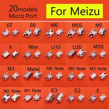 10pcs Micro USB Konektor Pre Meizu 6T S6 M1 M2 M3 M3S M5 M5S M6 Poznámka U10 U20 E E2 E3 Max X Nabíjací Port Konektor Zástrčky