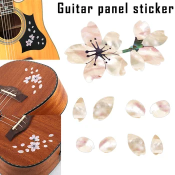 Novo Gitara Hmatníka Panel Nálepky Cherry Blossom Obtlačky Dekorácie pre Drumbľa Basy 1