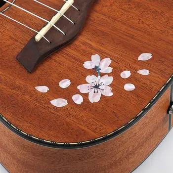 Novo Gitara Hmatníka Panel Nálepky Cherry Blossom Obtlačky Dekorácie pre Drumbľa Basy 3