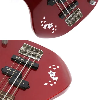Novo Gitara Hmatníka Panel Nálepky Cherry Blossom Obtlačky Dekorácie pre Drumbľa Basy 4