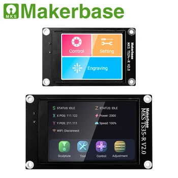 Makerbase CNC MKS TS35-R TS24-R dotykový displej TS35 TS24 V2.0 displeja pre MKS DLC32 V2.1 GRBL 32bit breakout rada radič