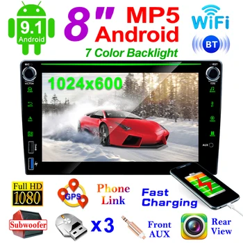 REAKOSOUND 2Din Android GPS Navigácia, autorádio FM Pre Univerzálne Nissan Hyundai Toyota Wifi 2Din 4USB EQ Multimediálny Prehrávač
