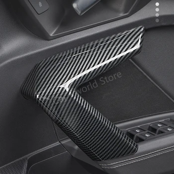 Pre Audi A3 8Y Interiérové Kľučky Dverí Kryt Protector Carbon Fiber Štýl Interiéru Vozidla Kľučky Dverí Fit audi A3 2021 Príslušenstvo