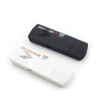 Set Digitálny TV Tuner USB 2.0 Dongle Stick TV SDR Prijímač RTL2832U+R820T DVB-T SDR+DAB+FM Čierny/Biely s Anténu, Diaľkové 0