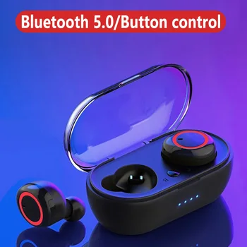 5.0 TWS Slúchadlá Bluetooth Bezdrôtové Slúchadlá Slúchadlá Slúchadlá Stereo Gaming Headset s Nabíjanie Prípade Vhodné pre Všetky Telefóny 3