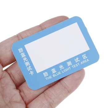 10Pcs/set Anti-Modré Svetlo Test Karty Test Ľahké Okuliare UV Test Príslušenstvo Karty Blue Light Detection Card Generator Card