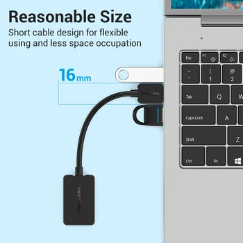 Vencie Zvuková Karta USB na 3,5 mm Audio Rozhranie Adaptér Externé Zvukové Karty pre PC, Notebook PS4 Headset Mikrofón, USB Zvuková Karta