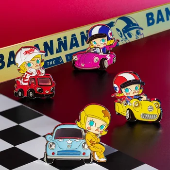 POP Mart Molly Auto Auto Series-Slepé Okno Odznak Vyjadrenie Lásky Série Slepé Okno Roztomilé Akčné Kawaii hračka údaje 5