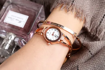 Top Luxusný Vysoko kvalitný jednoduchý štýl tenký pásik z Nehrdzavejúcej ocele, dámske hodinky, hodiny, hodinky pre dievča, darček Relojes hombre 2017 5