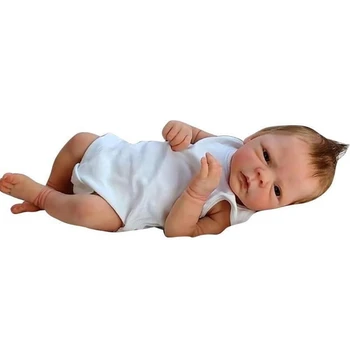 18-palcové Reborn Bábiky Baby Ručné Novorodenca Bábika Plný Silikónové Telo Bábiky 77HD