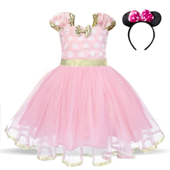 Polka-Dot Tutu Baby Girl Dress Deti Oblečenie Veľkonočné Šaty pre Dievčatá Karneval Party Kostým Princezná vestidos infantil