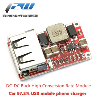 DC-DC step-down modul 6-24V12V24V na 5V3A auto 97.5% USB nabíjačku mobilného telefónu