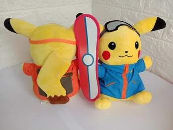 POKÉMON Pikachu Módne Surf Luxusný 30 CM Bábiky Hračky Anime Plushie Pokemon Plyšové Kawaii Vianoce, Narodeninové Darčeky pre Deti