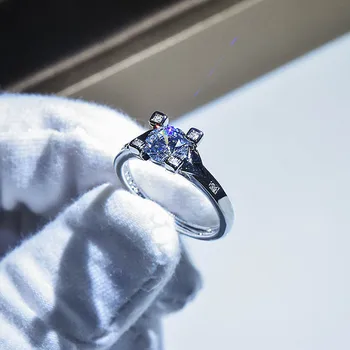 2021 Moderné Módne Ženy Krúžok Trend Biela AAA Crystal Zirkón Zapojenie Dizajn Prstene pre Ženy, Svadobné Šperky Darček Drpshipping 4