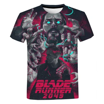 2021 Nový Americký sci-fi Film Blade Runner 2049 Niander Wallace 3D Vytlačené T-shirt Unisex Móda v Pohode Krátke Rukáv Top