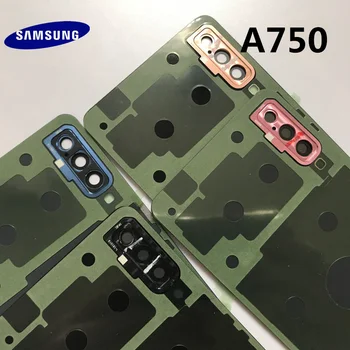 Samsung Galaxy A7 A750 A750F A750FD 2018 Batérie Zadný Kryt Dvere Bývanie Náhradné Opravy Dielov+ucho Fotoaparát Sklo Objektívu Rám