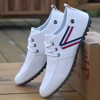 Topvivi topánky mužov, kožené Pohodlné značky dizajnér Non-slip Mužov Jazdy Topánky pánske Mokasíny Britskej bežné Tenisky muž