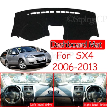 Pre Suzuki SX4 2006~2013 Anti-Slip Mat Panel Kryt Pad Slnečník Dashmat Chrániť Koberec Auto Príslušenstvo Maruti SX-4 SX 4 2012