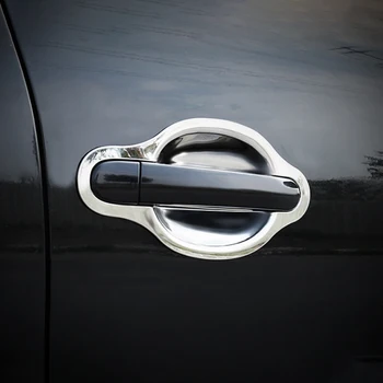 CarManGo Auto Doplnky z Nerezovej kľučky Rám Orezania Nálepku Krytu Exteriérové Dekorácie pre VW Volkswagen Tiguan 2007-2017 0