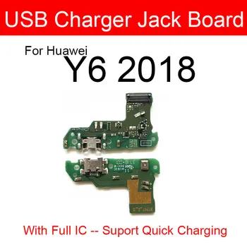 Nabíjačka USB Konektor Rada Modul Pre Huawei Y5 Y6 Y7 Y9 PRO Rozkvet 2017 2018 2019 Nabíjací Port Usb Konektor Rada Opravy Dielov 5