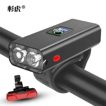 Cyklistické Svetlo Rainproof USB Nabíjanie LED Cyklistické Predné Svetlá na Čítanie predné svetlo Hliníkové Ultralight Baterka Svetlo na Bicykel 1