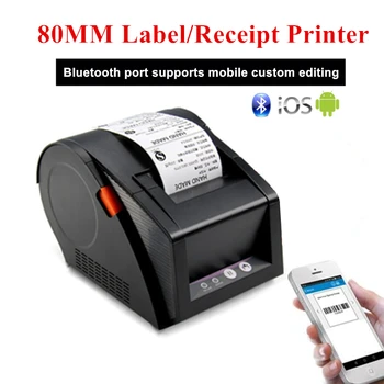 Gprinter Bluetooth Tlačiareň štítkov Tepelnej Doručenia Tlačiarne Čiarových kódov 20 mm do 80 mm Samolepka Papier Pre Android iOS Mobilný Telefón