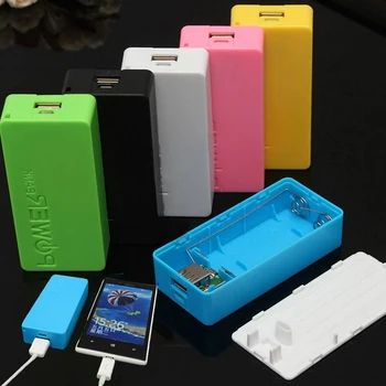 2X 18650 USB Power Bank Nabíjačka Prípade Zváranie-Free Box DIY Pre iPhone 12 Pre Chytré telefóny, MP3 Elektronické Mobile Nabíjania 0