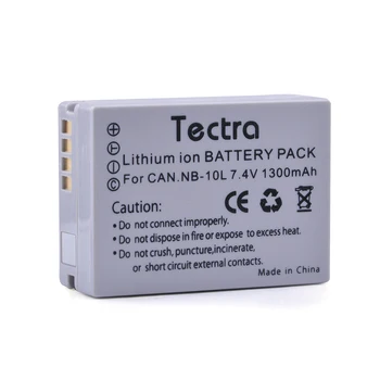 Tectra NB-10 L NB10L Fotoaparát Canon Batéria+LED Duálny Nabíjačka, USB Kábel pre Canon G1X G15 g16, ansel SX40HS SX50HS SX60HS SX40 SX50