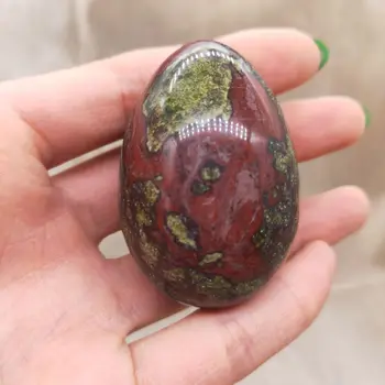 1pcs Dragon Blood Stone Vajcia v Tvare Liečivé Prírodné Crystal Masáž Minerale Drahokam Duchovné Dekorácie Zber
