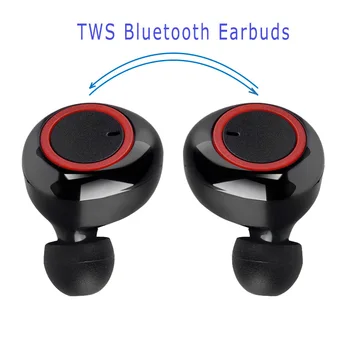 Y50 TWS Bluetooth Slúchadlo pre iPhone Bezdrôtové Slúchadlá Slúchadlá Slúchadlá Stereo Gaming Headset S Nabíjanie Box pre Xiao