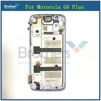 Pre Motorola Moto G6 Plus LCD Displej Dotykový Displej Digitalizátorom. pre Moto XT1926 Montáž LCD Dotykový Panel Telefón S Odtlačkov prstov