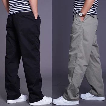 Nový príchod nohavice Jesenné a zimné pánske bavlna bežné nohavice voľné male plus veľkosť L XL XXL 3XL 4XL 5XL 6XL
