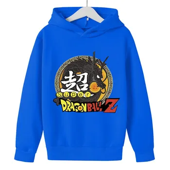 Anime Dragon Ball Z Hoodie Deti Oblečenie Bavlna Baby Boy, Mikiny pre Jeseň Deti, Oblečenie pre malých Chlapcov, vrchné oblečenie Kostým